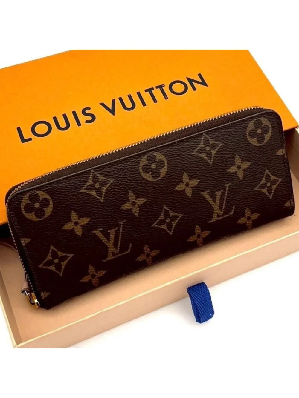 Louis Vuitton Monogram Portefeuille Clemence Rose Ballerine Wallet